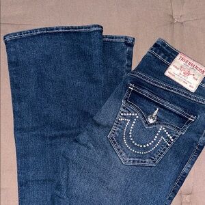 True Religion Women's Dark Blue Boot Cut Jeans